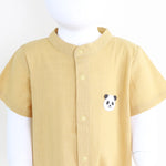 Embroidery Linen Romper For Baby Boy Image