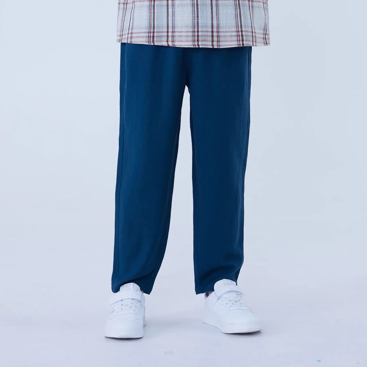 Lake Blue Ordinary Linen Pants For Boys Image