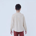 Plain Linen Shirt For Boys Image