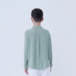 Plain Linen Shirt For Boys Image