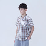 Checked Linen Shirt For Boys Image