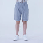 Light Gray Ordinary Linen Shorts For Boys Image