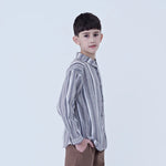 Striped Linen Shirt For Boys Image