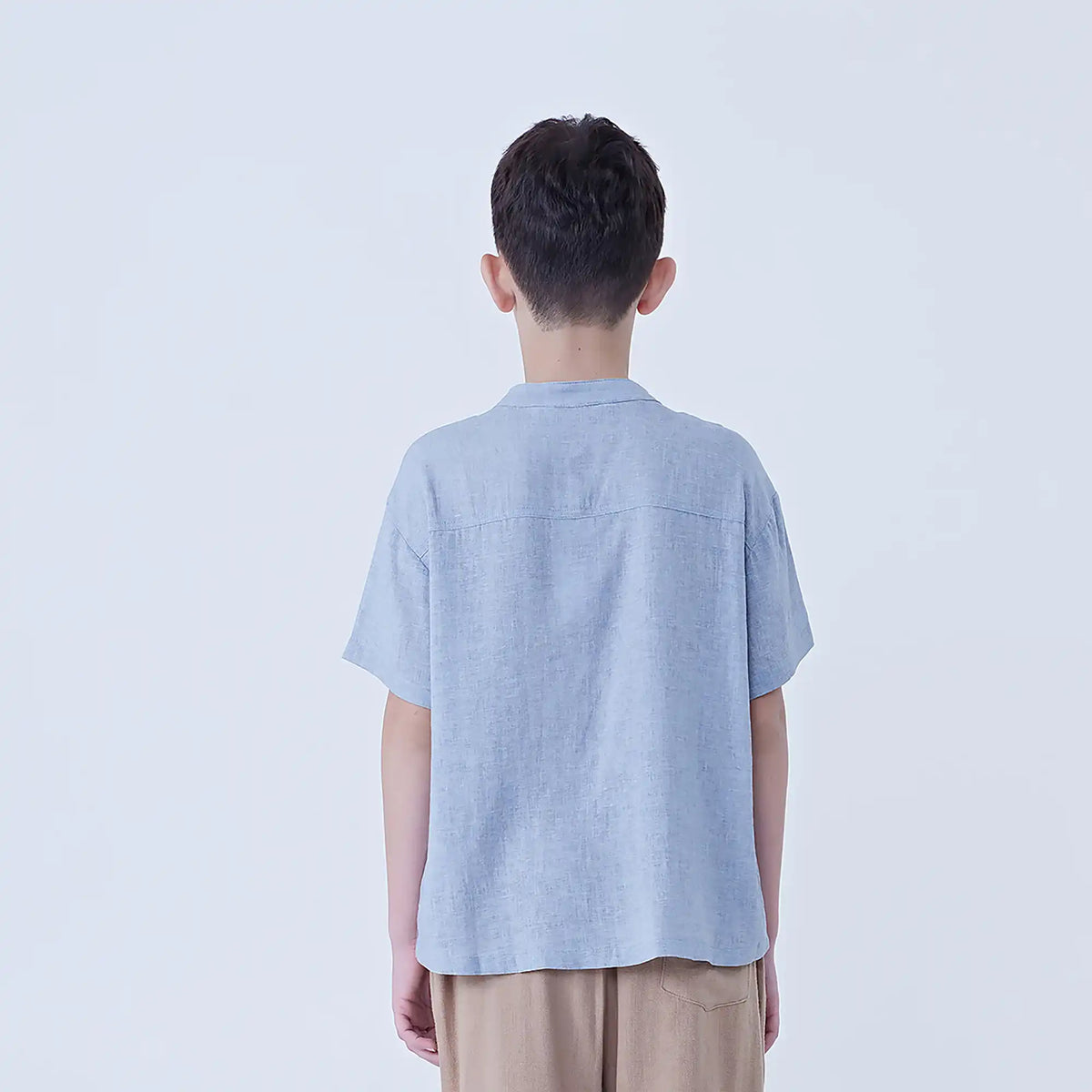 Solid Linen Shirt For Boys Image