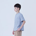 Solid Linen Shirt For Boys Image