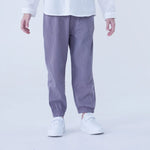 Dark Gray Ankle-Tied Linen Pants For Boys Image