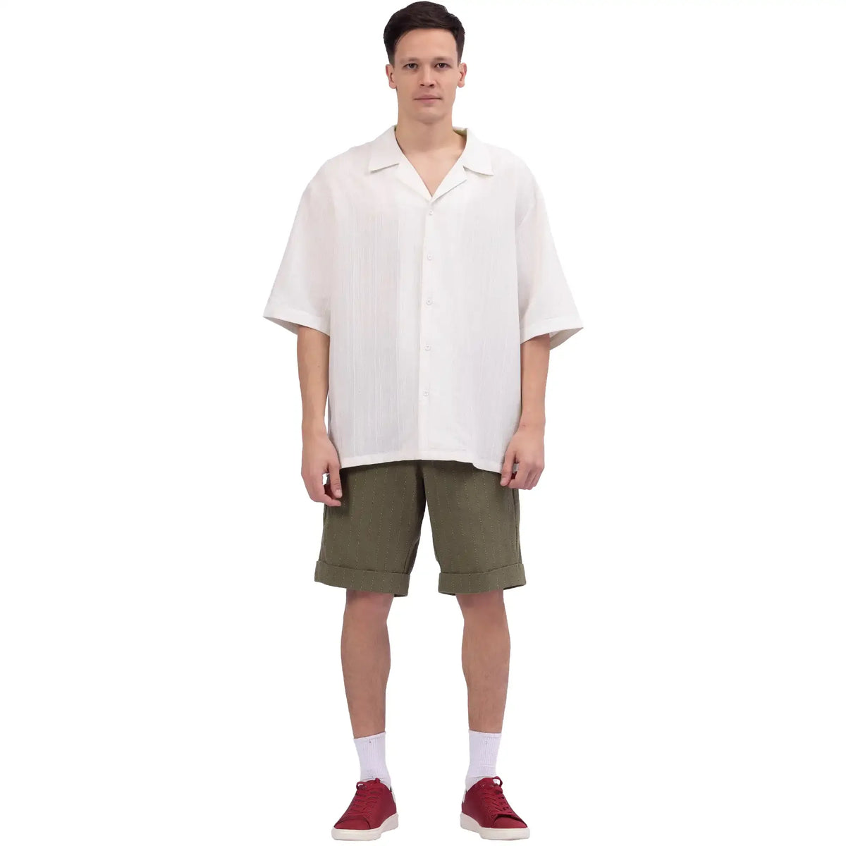 Striped Linen Shirt For Men Image