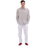 Striped Linen Shirt For Men Image