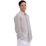 Striped Linen Shirt For Men Image