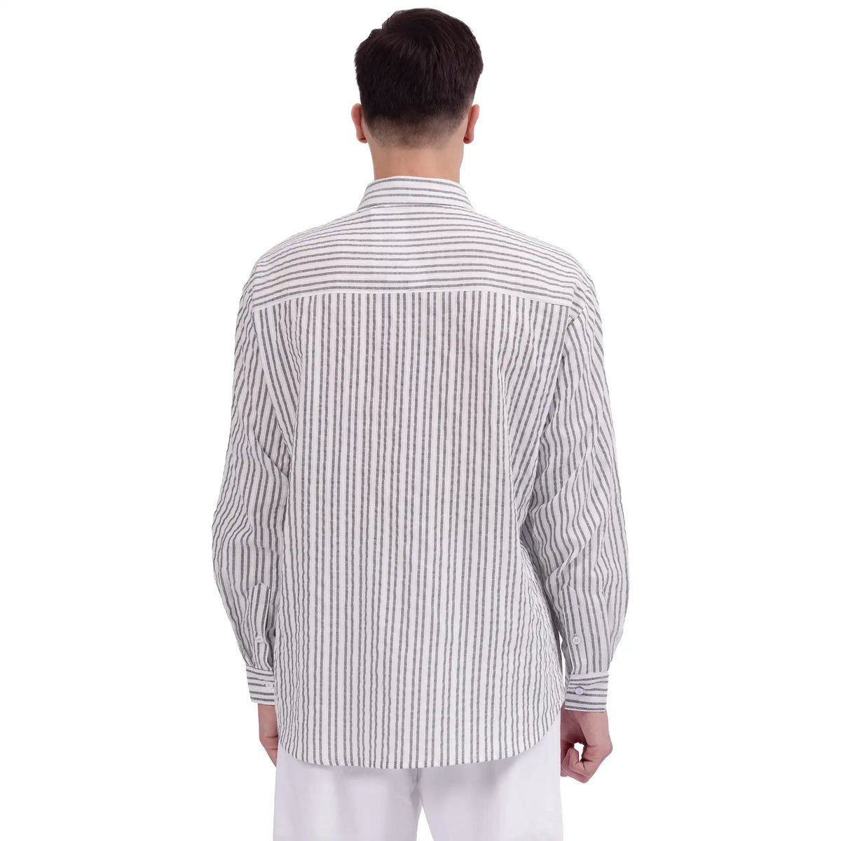 Striped Linen Shirt For Men Image