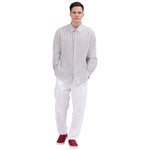 Striped Linen Shirt For Men Image