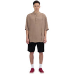Plain Linen Blouse For Men Image