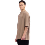 Plain Linen Blouse For Men Image