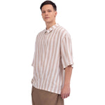 Striped Linen Blouse For Men Image