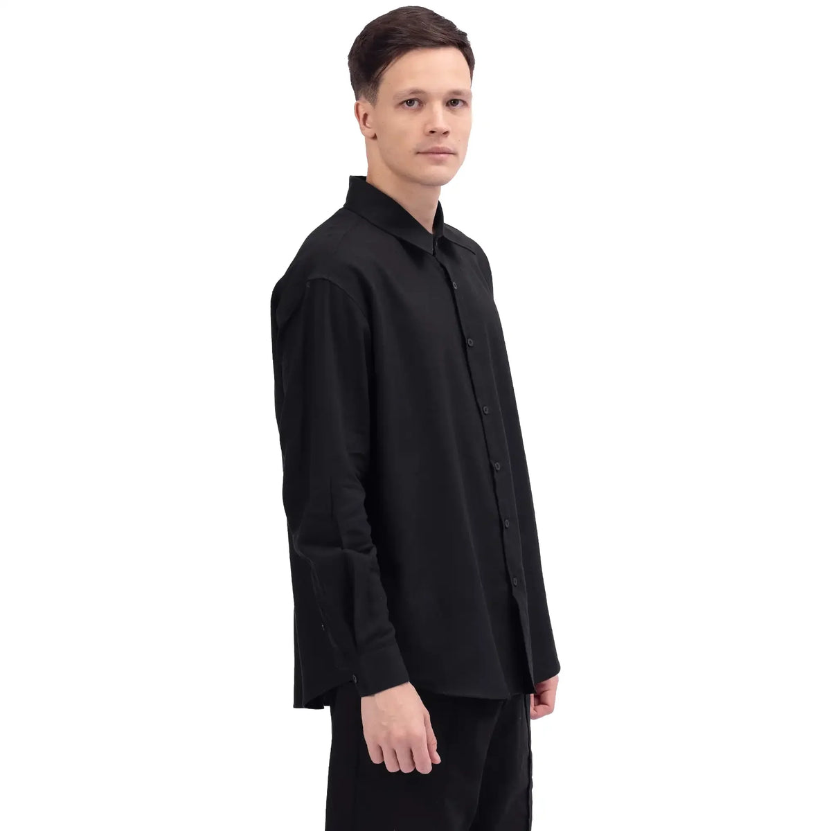 Plain Linen Shirt For Men Image