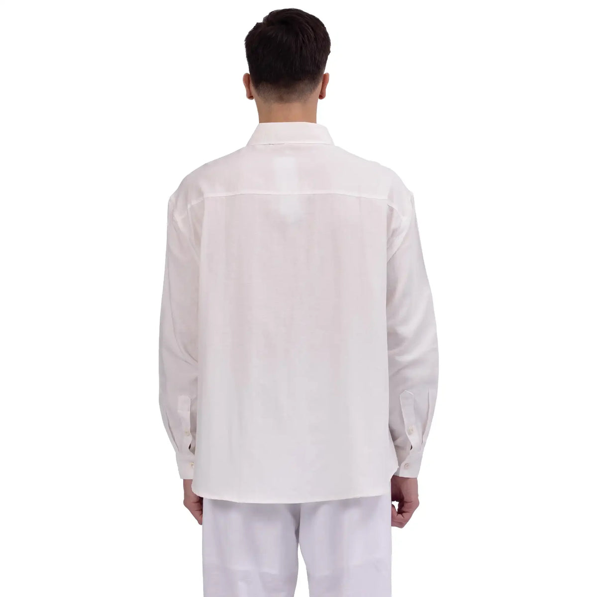 Plain Linen Shirt For Men Image