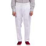 White Ordinary Linen Pants For Men Image