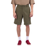 Army Green Ordinary Linen Shorts For Men Image
