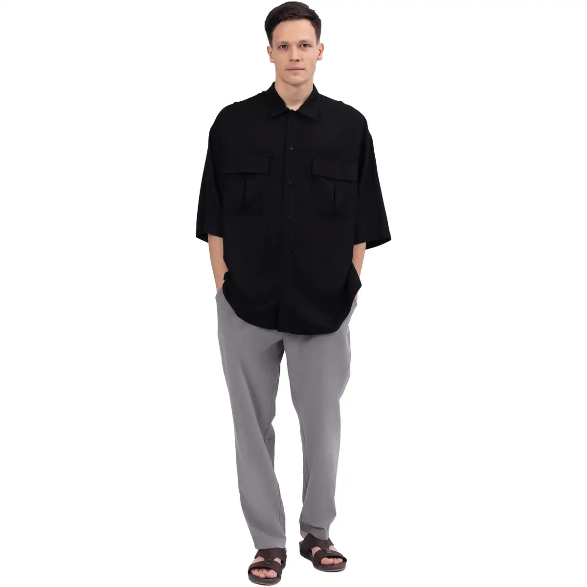 Baggy Linen Pants For Men Image