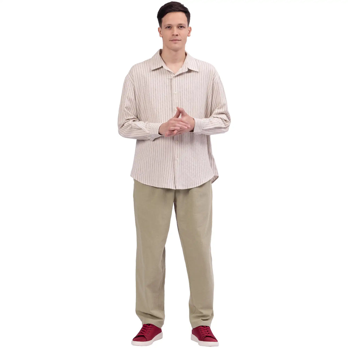 Baggy Linen Pants For Men Image