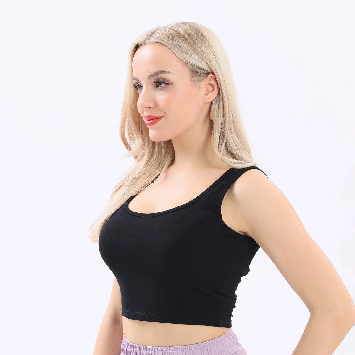 Plain Basic Vest For Women Image