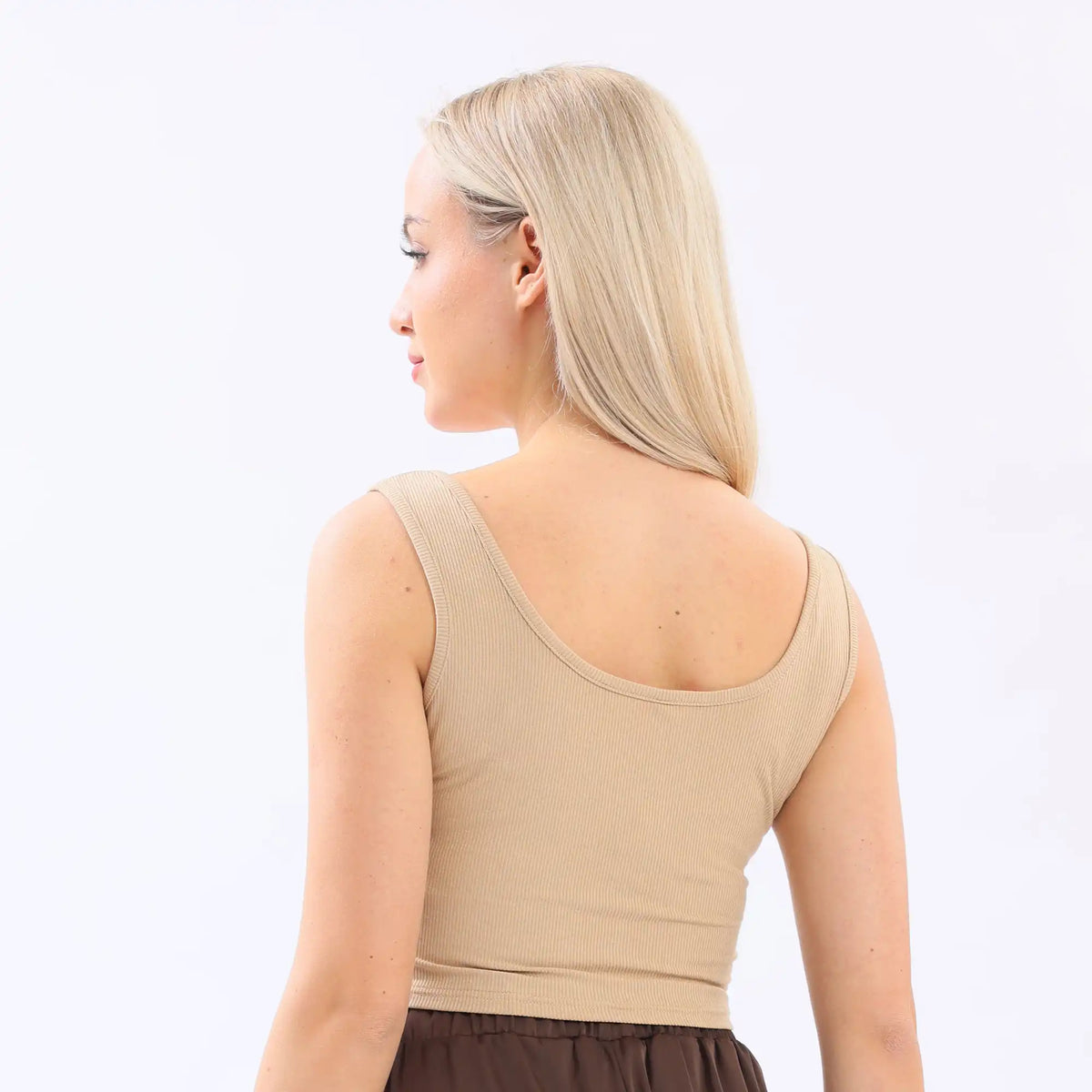 Plain Basic Vest For Women Image