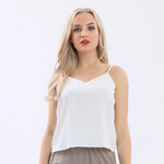 White Plain Basic Blouse For Women Image