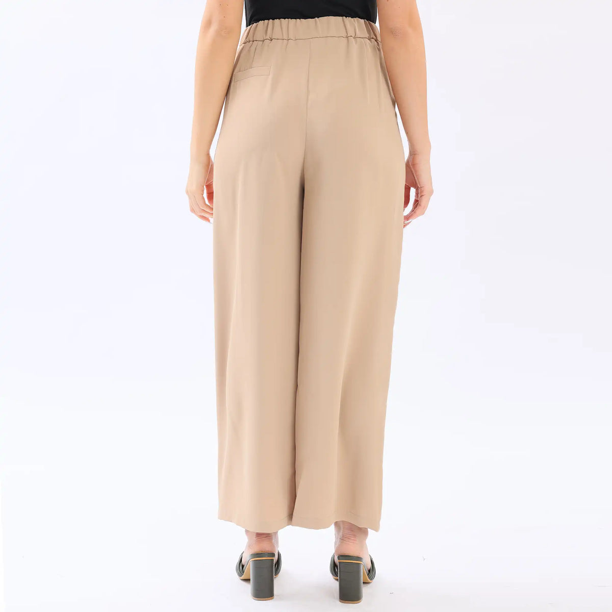 Wide-Leg Basic Pants For Women Image