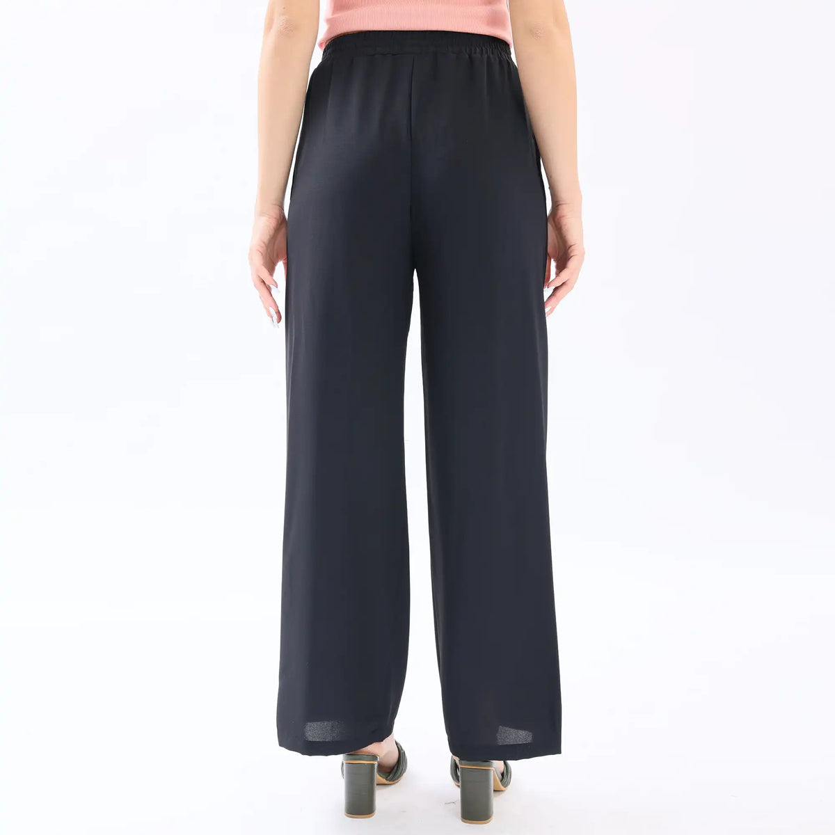 Wide-Leg Basic Pants For Women Image