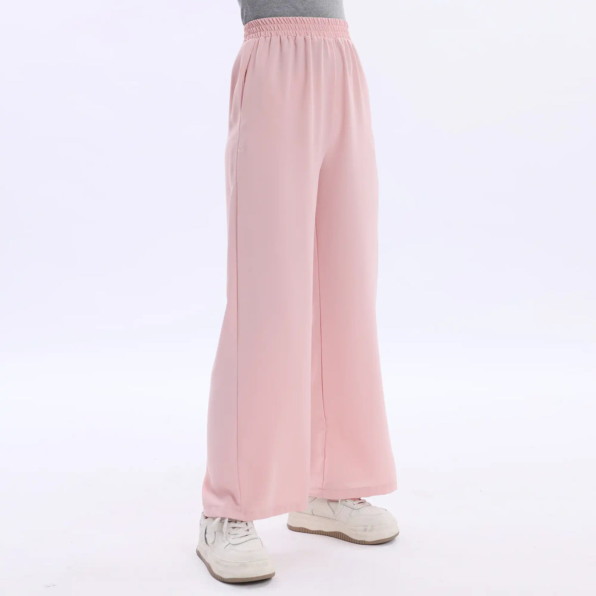 Wide-Leg Basic Pants For Women Image