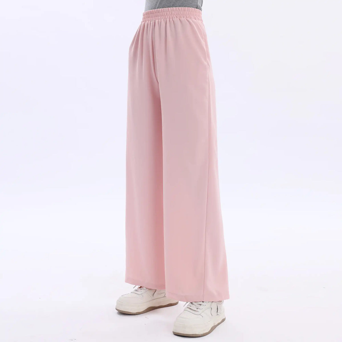 Wide-Leg Basic Pants For Women Image