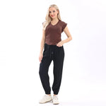 Ankle-Tied Basic Pants For Women Image