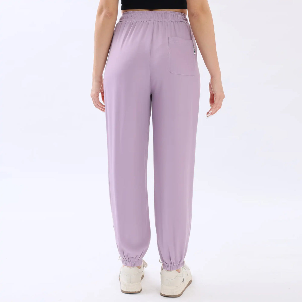 Ankle-Tied Basic Pants For Women Image