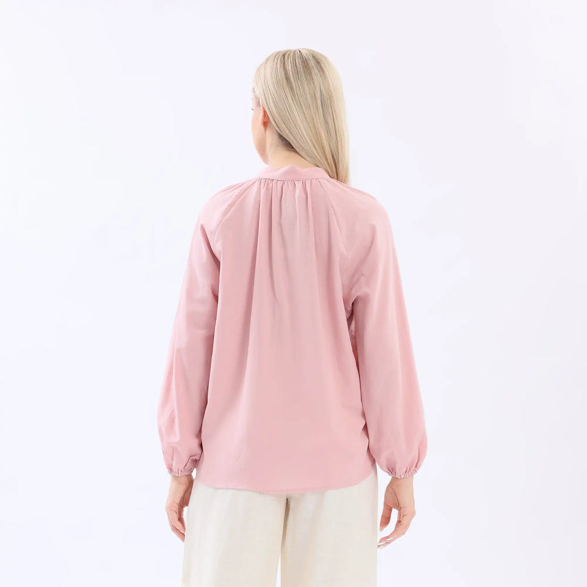 Plain Linen Shirt For Women Image