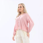 Plain Linen Shirt For Women Image