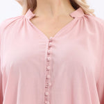 Plain Linen Shirt For Women Image