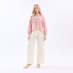 Wide-Leg Linen Pants For Women Image