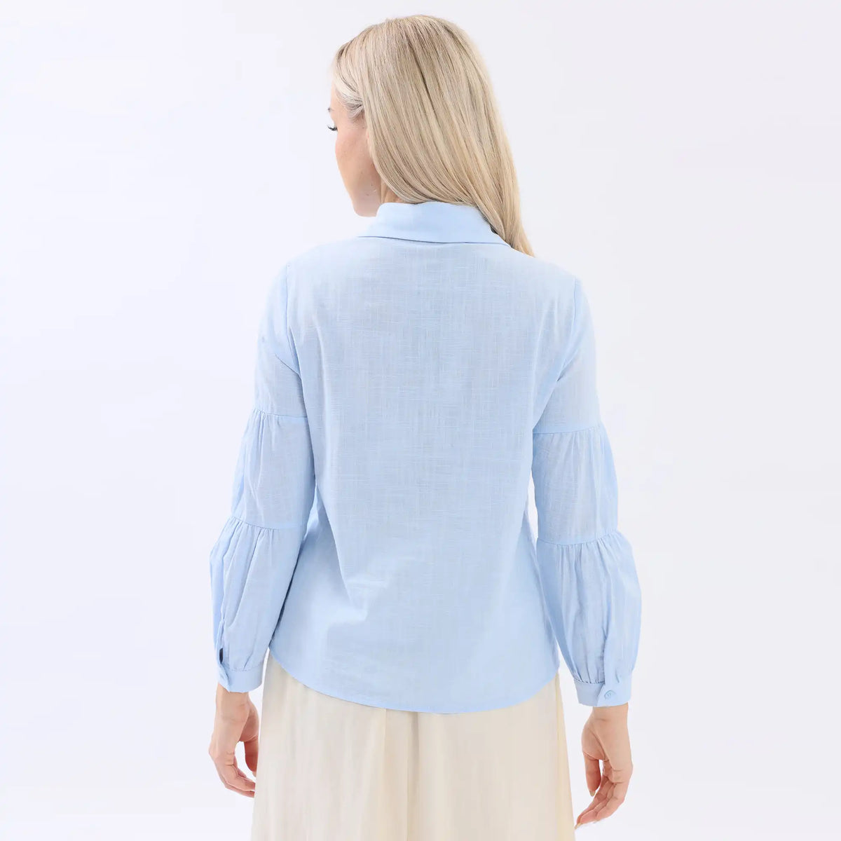 Plain Linen Shirt For Women Image