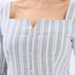 Striped Linen Dress For Women Image
