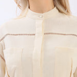 Plain Linen Shirt For Women Image