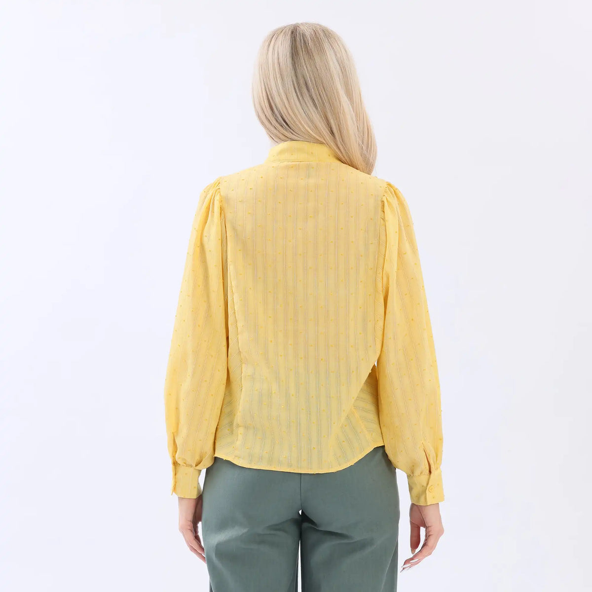 Jacquard Linen Blouse For Women Image