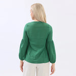 Plain Linen Blouse For Women Image