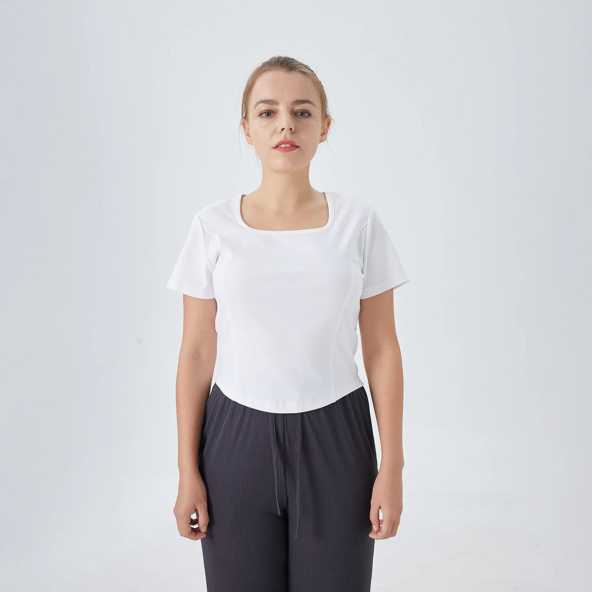 White Plain Street Look T.Shirt For Women Image