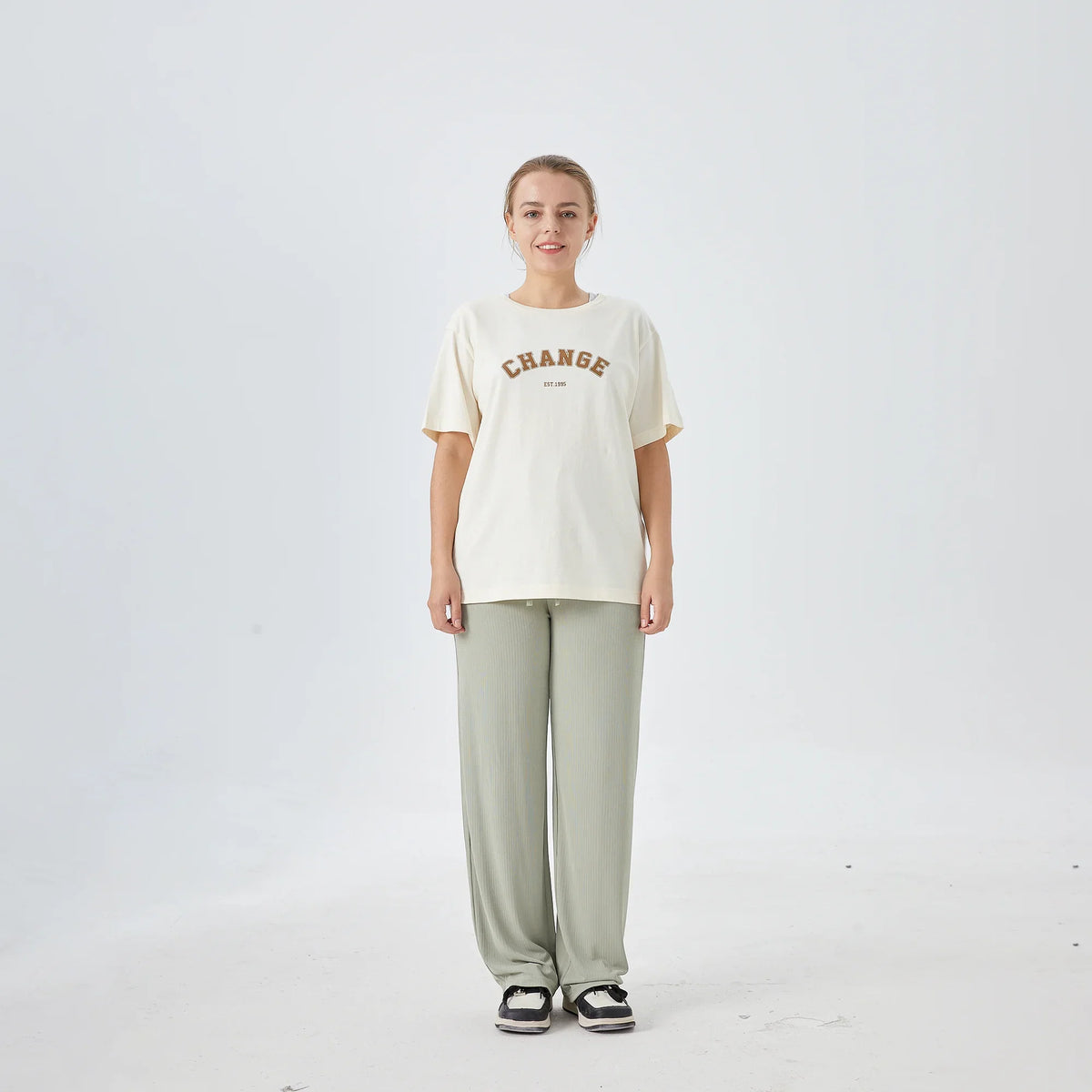 Wide-Leg Street Look Pants For Women Image