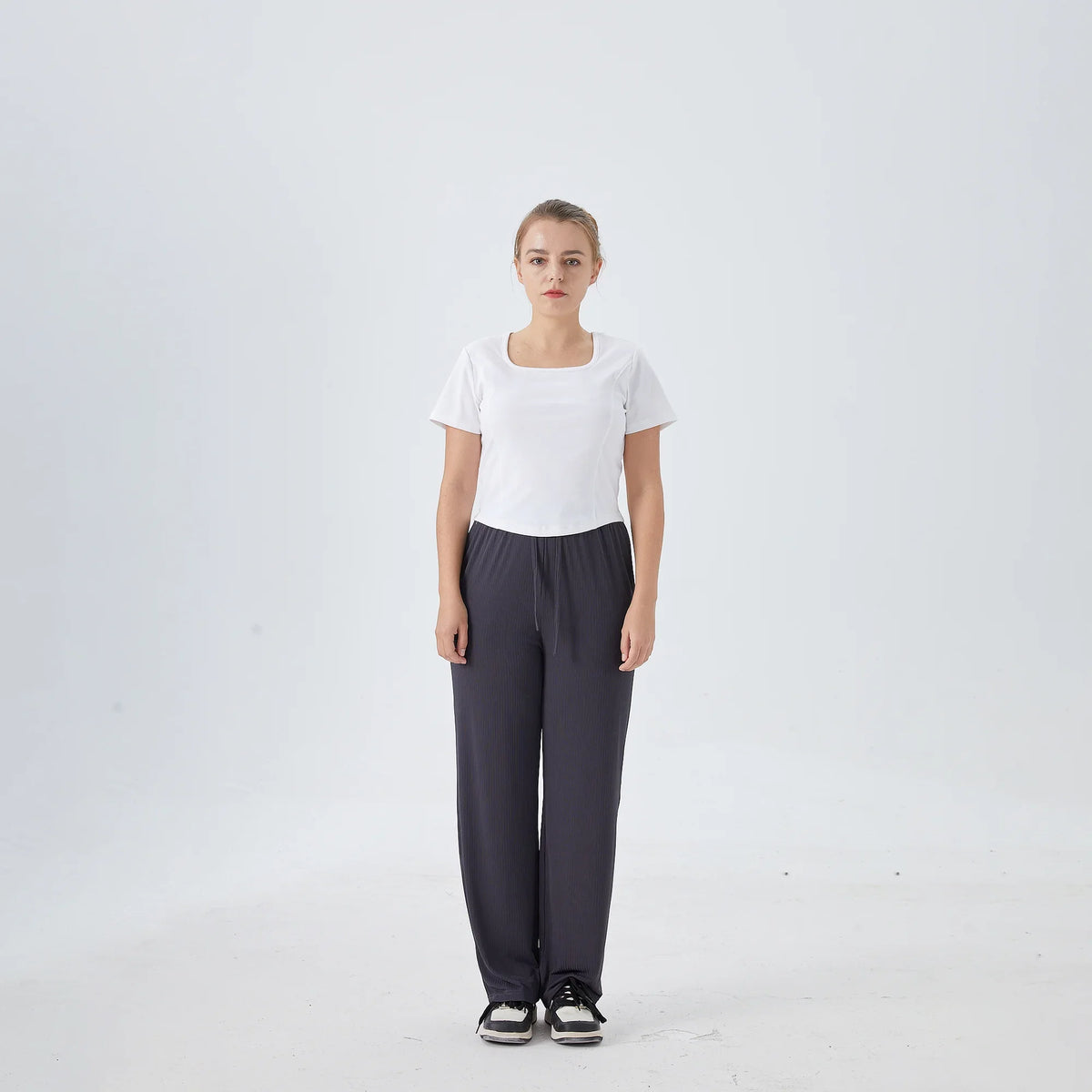 Wide-Leg Street Look Pants For Women Image