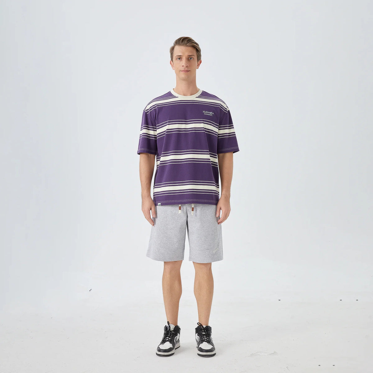 Striped Street Look T.Shirt For Men Image