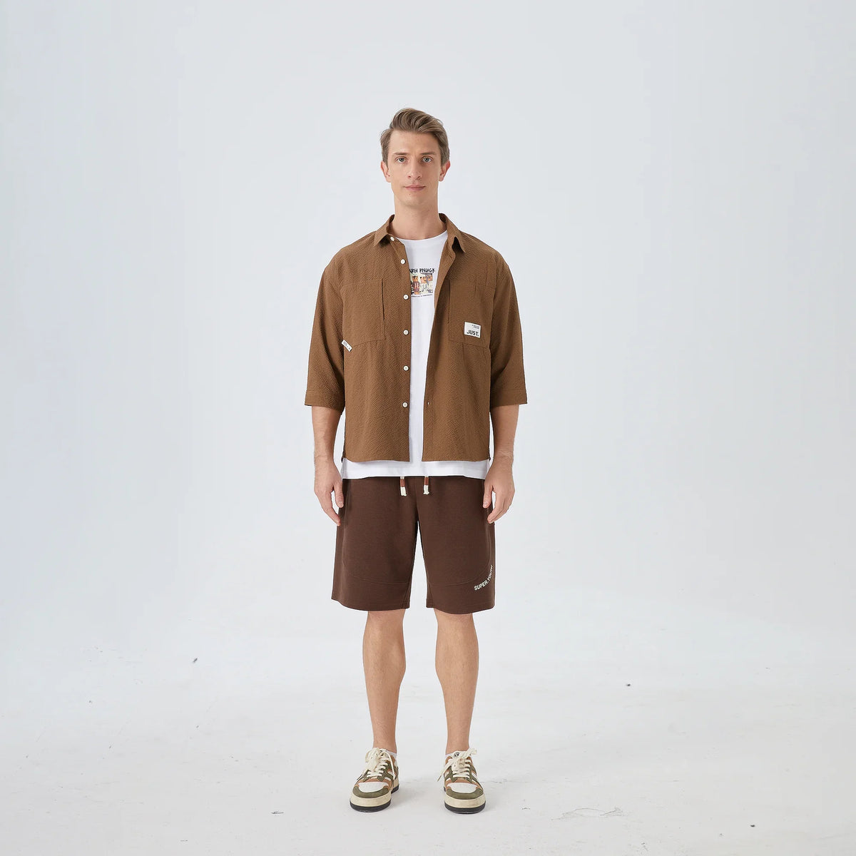 Badge Street Look Shirt For Men Image