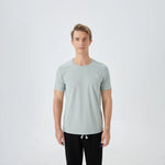 Gray Green Printed Street Look T.Shirt For Men Image