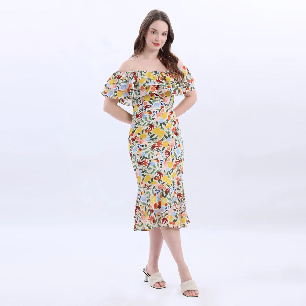 Floral Fashion Dress For Women Image