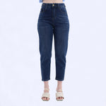 Dark Jeans Blue Harem Fashion Pants For Women Image